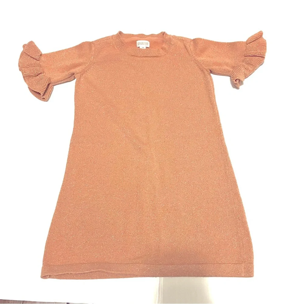 Gymboree Metallic Sweater Dress Girls Rose Gold Girls’ Sz‎ XXS (3)